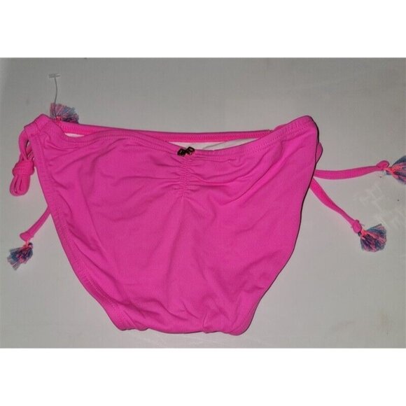 NWOT PIlyq 12 Girls Hot Pink Side Tie Bikini Bottom 115186